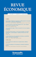 Revue économique 71-4, juillet 2020